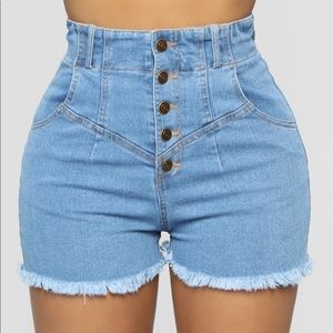 Fashion Nova “Everyday Denim Shorts”